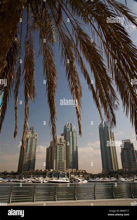 Dubai Marina Buildings Dubai UAE Middle East Stock Photo - Alamy