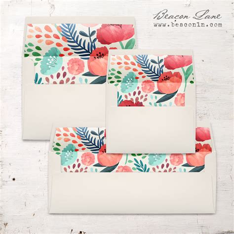 Floral Garden Envelope Liner | Beacon Lane