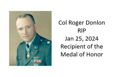 Passing of Col (Ret) Roger Donlon - MOH Recipient | SOF News