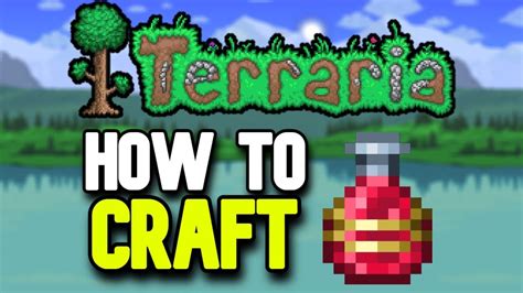 How to Make Greater Healing Potions in Terraria - YouTube