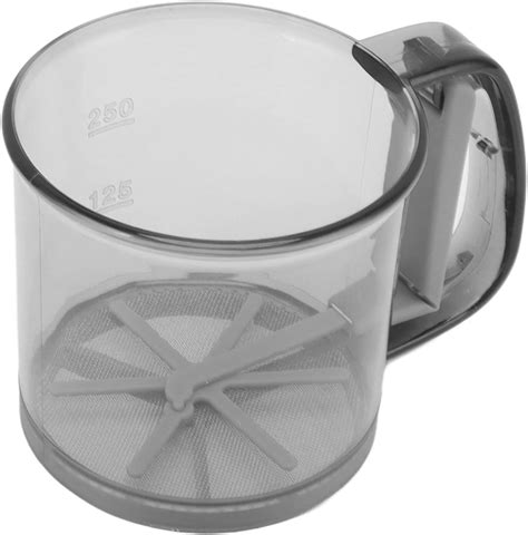 Amazon.com: Flour Sifter, Semi Automatic Effective Dissolution Flour Sifter Cup 6 Sided ...