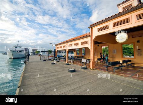 Ferry dock at Cruz Bay, St. John, US Virgin Islands Stock Photo - Alamy