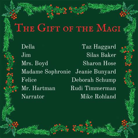 The Gift of the Magi cast list – Ouachita Little Theatre