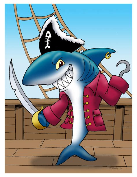 Pirate shark by Wallaby77 on DeviantArt