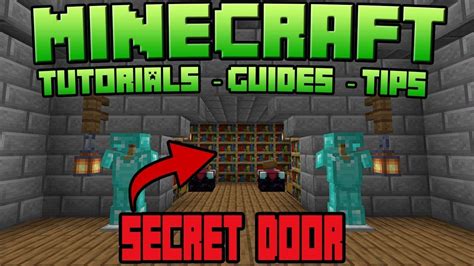 Minecraft Secret Door Tutorial - YouTube