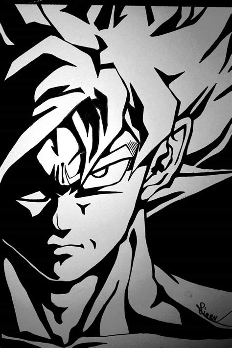 Son Goku black pop art by Stephane-Piovan-Draw on DeviantArt