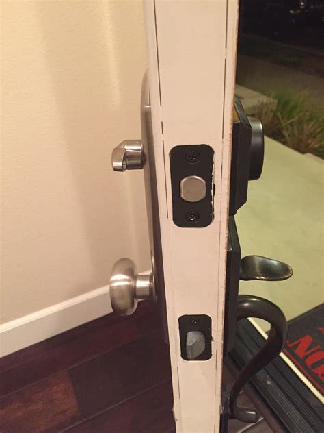 doors - How can I remove the interior side of a Kwikset handle set with "interconnect"? - Home ...