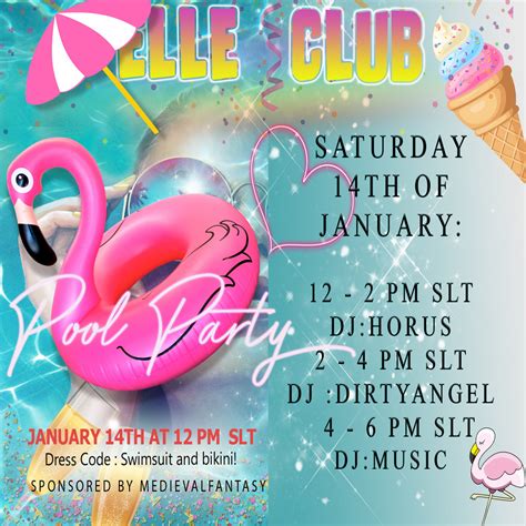 ELLE CLUB POOL PARTY SATURDAY 14TH JANUARY 2023 FLYER | Flickr
