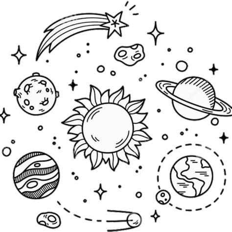 Tumblr Drawings, Easy Drawings, Doodle Art, Tattoo Sketch, Planet Drawing, Space Coloring Pages ...