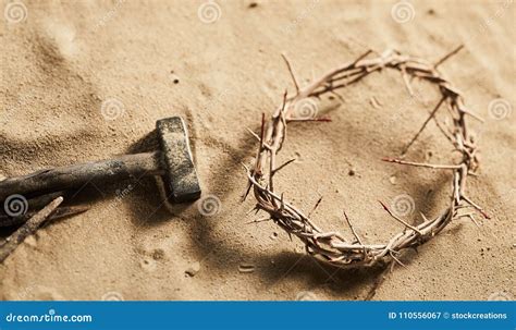 Religious Easter Background with Crown of Thorns Stock Image - Image of death, ground: 110556067