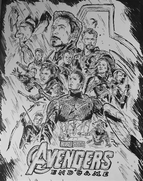 Avengers: Endgame (drawing) by Leo-drawz on DeviantArt