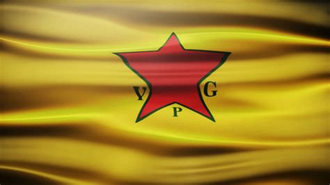 ( YPG ) People's Protection Units Flag Waving Free Royalty Footage - YouTube