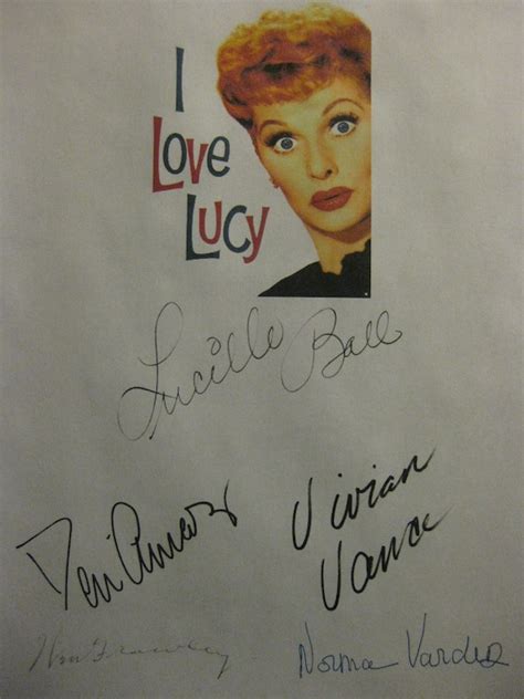 I Love Lucy Signed TV Script Screenplay X5 Autograph Lucille - Etsy