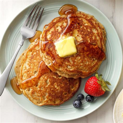 Brown Sugar Oatmeal Pancakes Recipe | Taste of Home