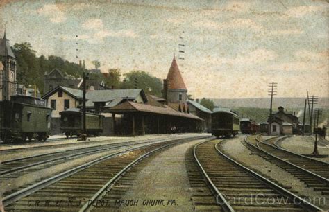 Central Railroad of New Jersey Jim Thorpe, PA Postcard