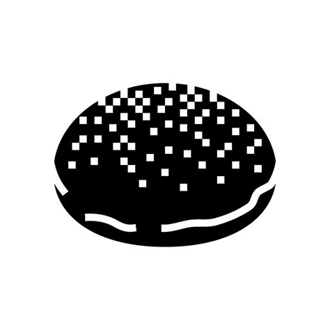 sourdough bun food meal glyph icon vector illustration 25435325 Vector ...