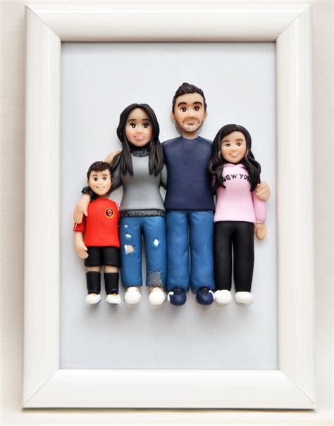 Personalized Cartoon family portrait Frame Portait from | Etsy