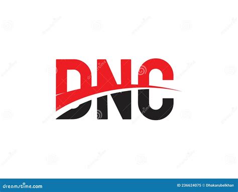 DNC Letter Initial Logo Design Vector Illustration | CartoonDealer.com ...