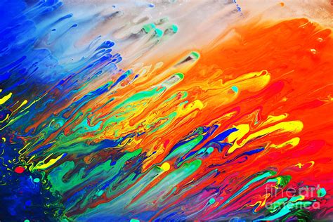 Colorful abstract acrylic painting Photograph by Michal Bednarek - Pixels