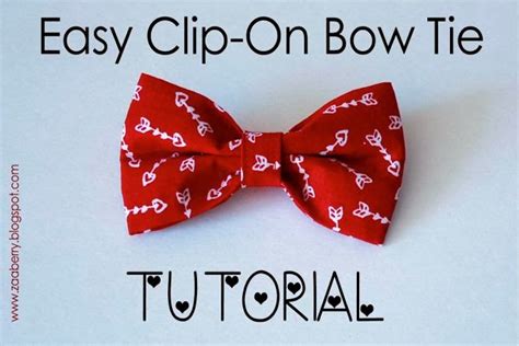 Zaaberry: Easy Clip-On Bow Tie - TUTORIAL