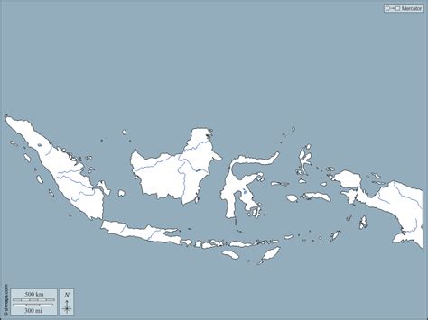 Indonesia free map, free blank map, free outline map, free base map outline, hydrography