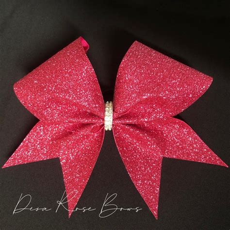 Hot Pink Cheer Bows - Etsy