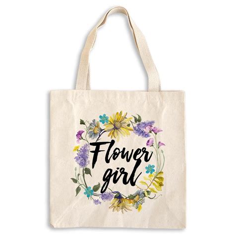 Flower Girl Tote Bag Flower Girl Bag Flower Girl Tote