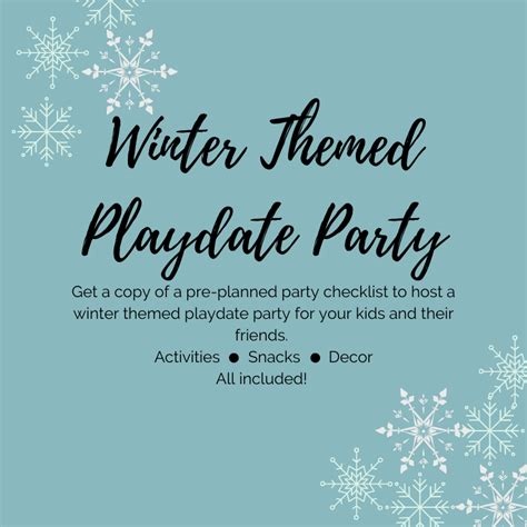 January Party Plan-Winter Themed Playdate Party - The Daily Hostess