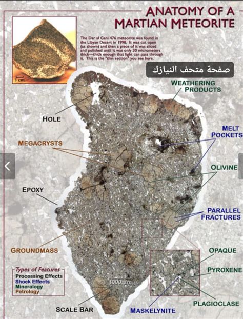 Anatomy of a Martian Meteorite (source in comments) : r/meteorites