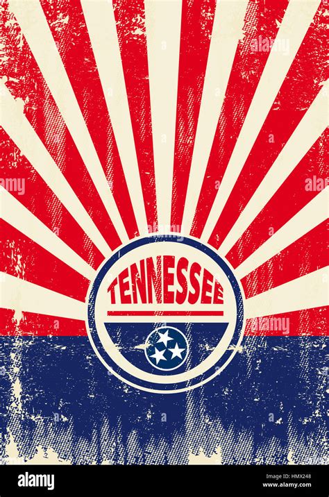 Background with a flag of Tennessee for a poster Stock Photo - Alamy