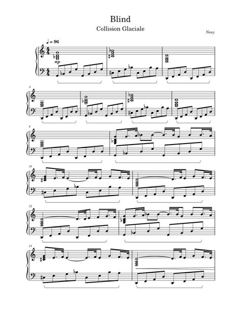 Blind Sheet music for Piano (Solo) | Musescore.com