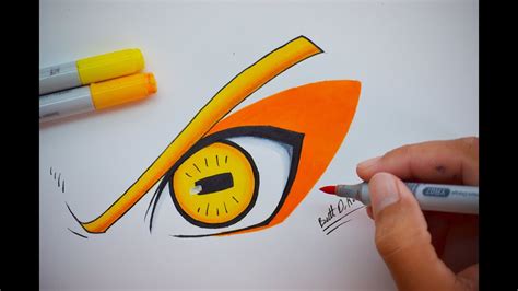 how to draw naruto eyes step by step - YouTube