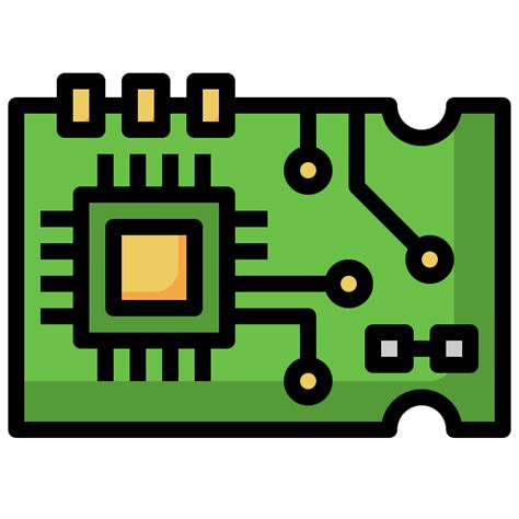 Circuit board Surang Lineal Color icon