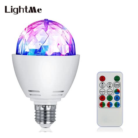 E27 RGB LED Disco Ball Lamp Strobe Light Bulb LED Stage Light Bulb ...