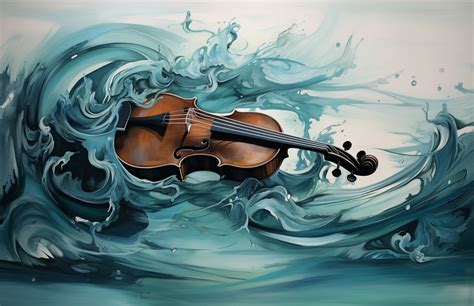 Abstract Oil Violin Painting Art Free Stock Photo - Public Domain Pictures