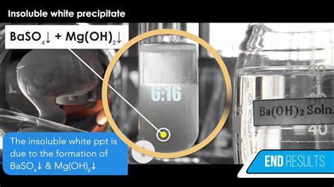 Double Displacement of Barium Hydroxide Ba(OH)2+Magnesium Sulphate ...