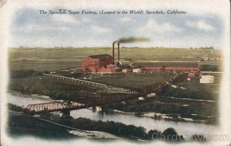 The Spreckels Sugar Factory, Largest in the World California Postcard