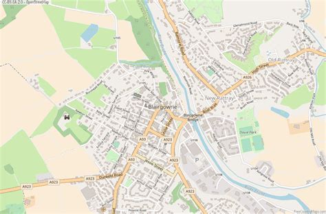 Blairgowrie Map Great Britain Latitude & Longitude: Free Scotland Maps