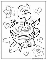 Coffee Coloring Pages Free PDF Printables – Mondaymandalacom sketch template