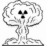 Nuke Explosion Coloring Pages Sketch Page sketch template