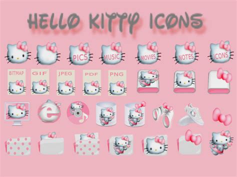 HELLO KITTY ICONS by lillysim on DeviantArt