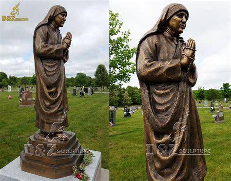 Beautiful statue st teresa of avila on the lawn | D&Z custom made religious statues