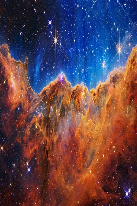 NASA James Webb Telescope Cosmic Cliffs Carina Nebula Wall Art Instant ...