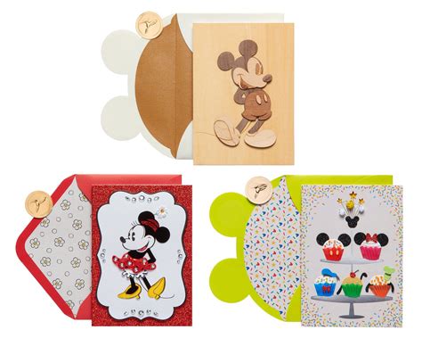 Birthday Disney Mickey And Minnie Mouse Birthday Greeting Card Bundle, 3-Count For Kids | Papyrus