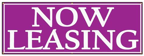 Buy our "Now Leasing" banner at Signs World Wide