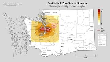 Washington State Fault Lines Map | Draw A Topographic Map