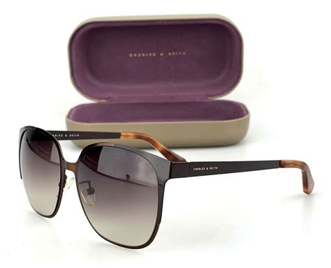 Charles & Keith Sunglasses mod. CK3-81280115 Cat Eye Bronze + Case | eBay