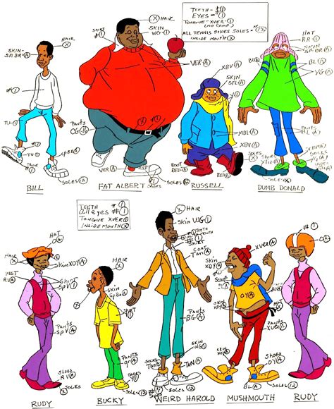 Fat Albert and the Cosby Kids color model cel (Filmation, 1972) | Kids ...