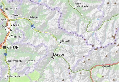 MICHELIN Klosters map - ViaMichelin