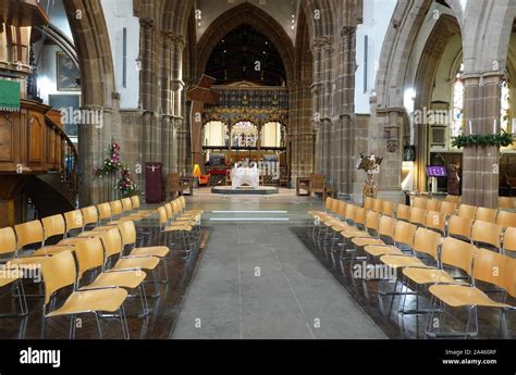 The interior of Leicester Cathedral Stock Photo - Alamy